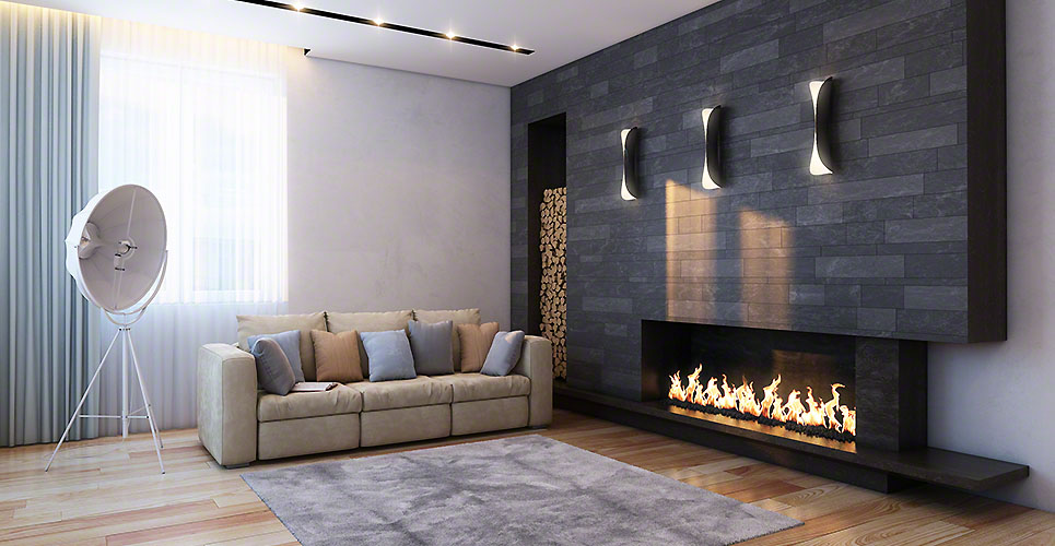 livingroom with fireplace